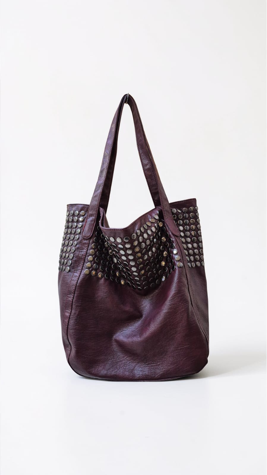 Bolso Tote Burdeo