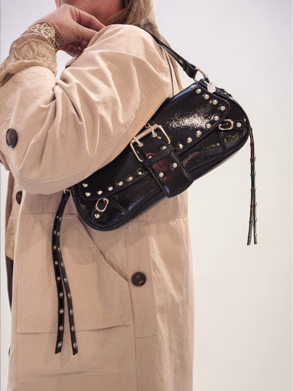 Cartera Baguette Flecos