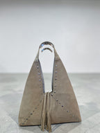 Cartera Gamuza Triangular