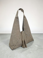 Cartera Gamuza Triangular