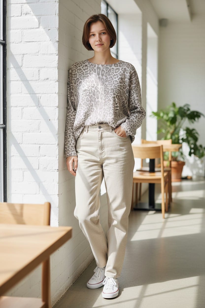 Sweater Spandex Bedy Print Strass