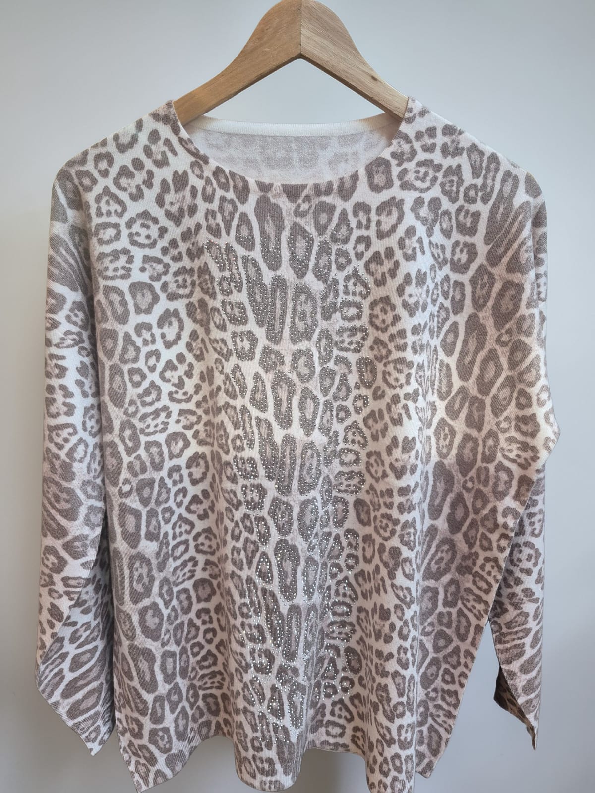 Sweater Spandex Bedy Print Strass