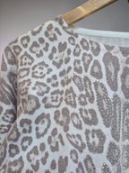 Sweater Spandex Bedy Print Strass