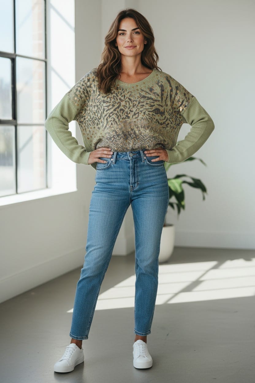 Sweater Spandex Corazones folia
