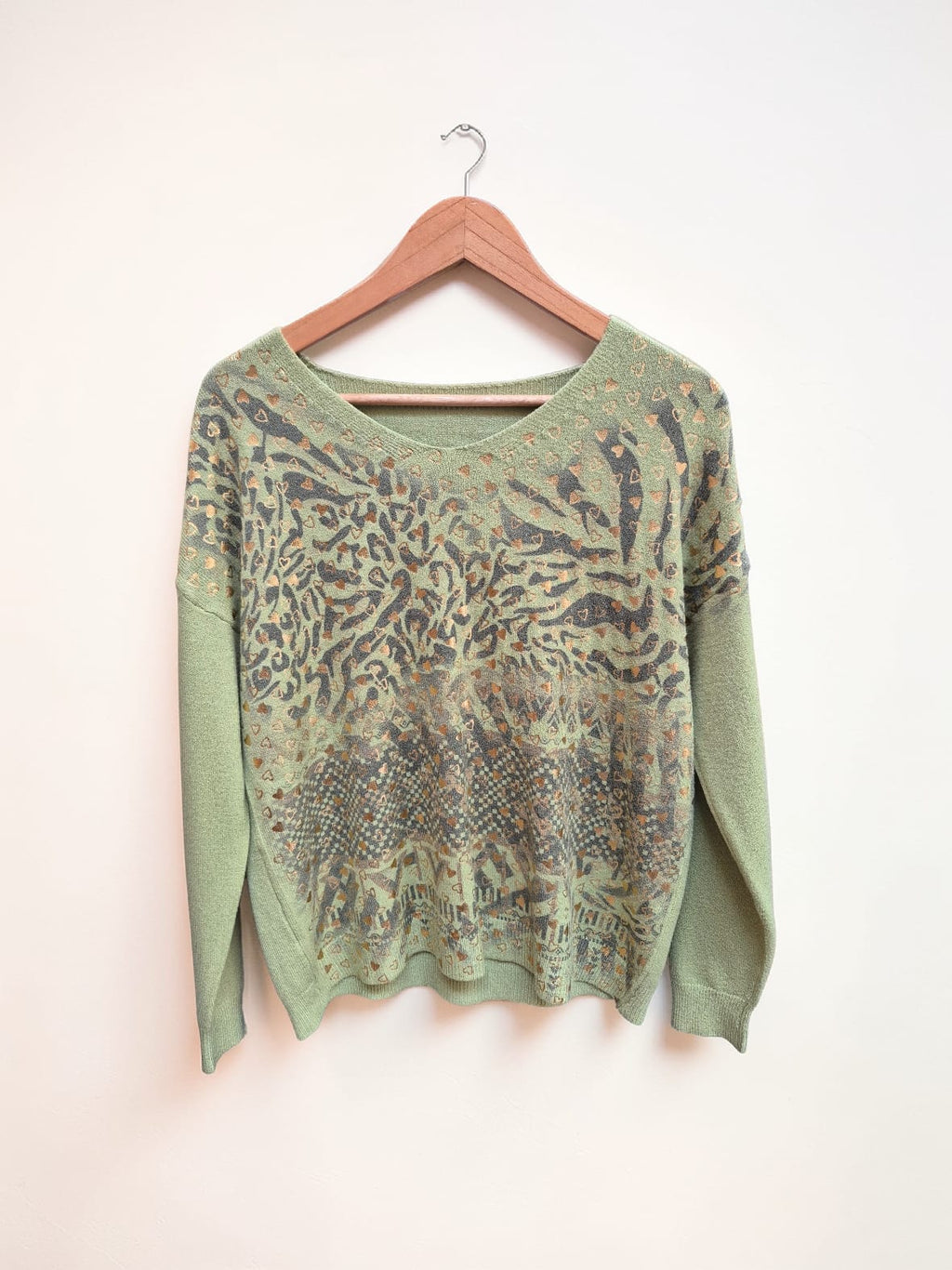 Sweater Spandex Corazones folia