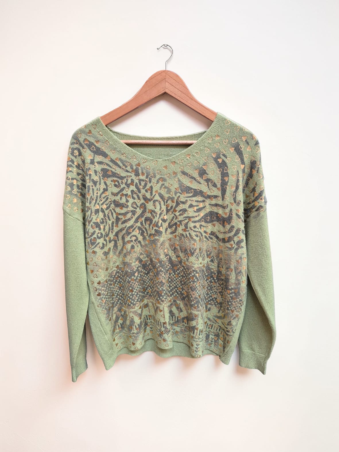 Sweater Spandex Corazones folia