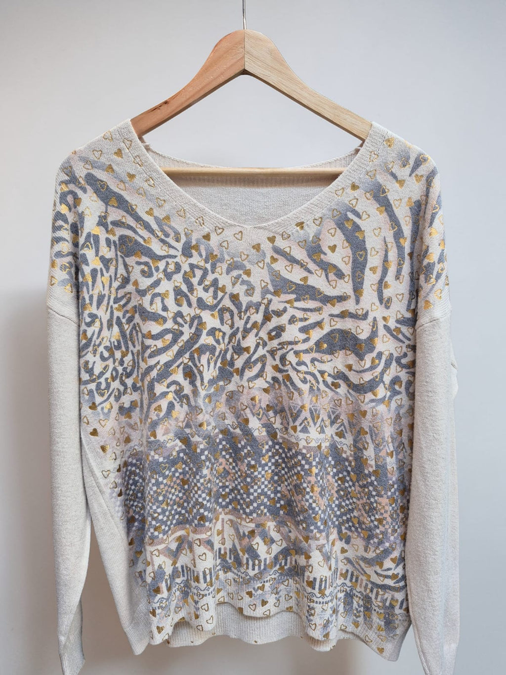 Sweater Spandex Corazones folia