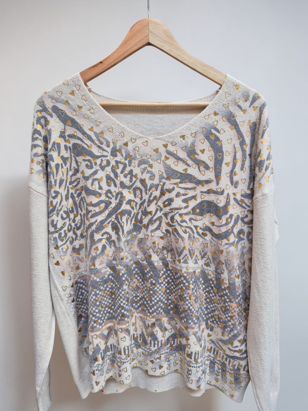Sweater Spandex Corazones folia