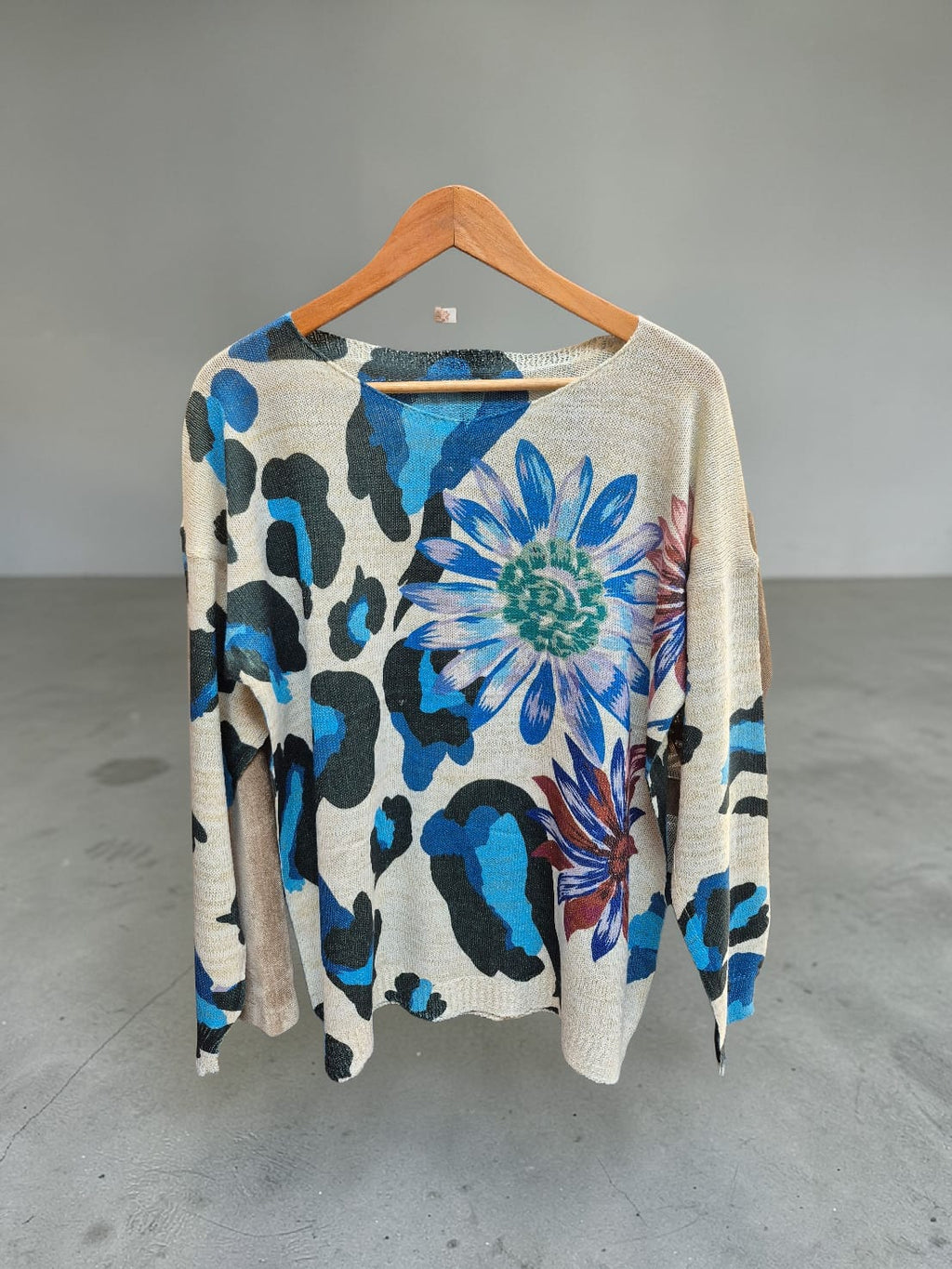 Sweater hilo Lurex flor