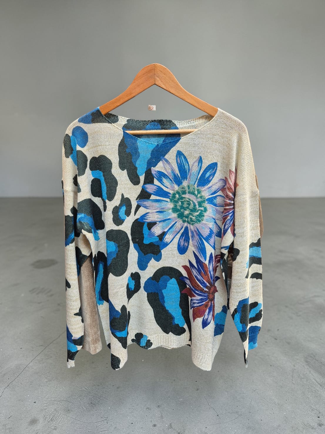 Sweater hilo Lurex flor