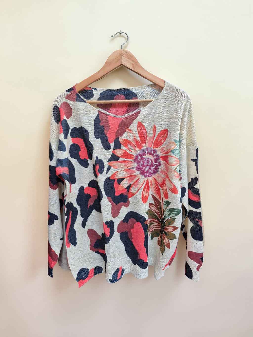 Sweater hilo Lurex flor