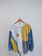 Sweater Smile manga mezclilla