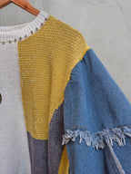 Sweater Smile manga mezclilla