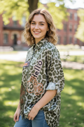 Camisa Animal print Viscosa