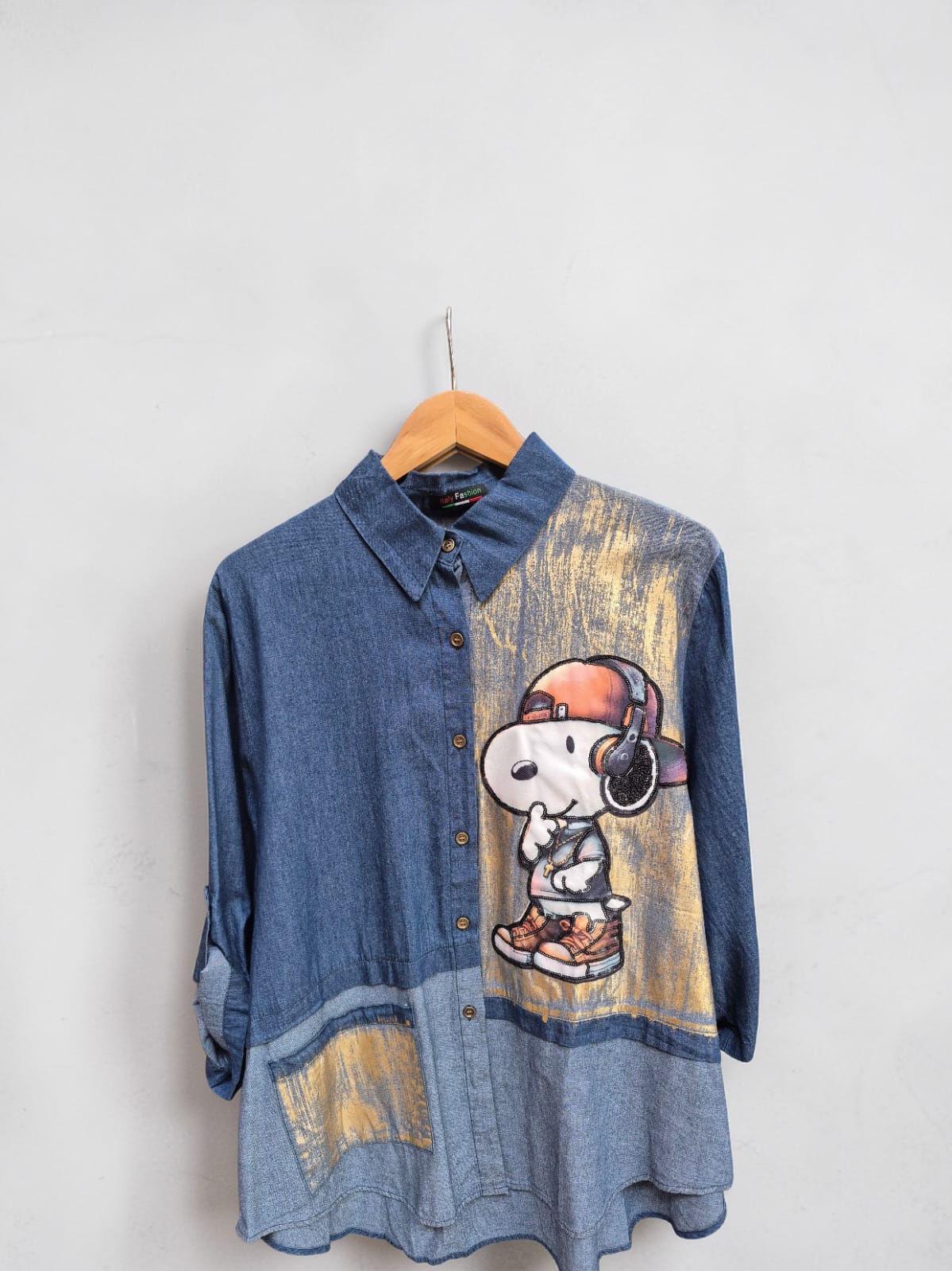 Camisa Tencel Snoopy