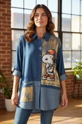 Camisa Tencel Snoopy