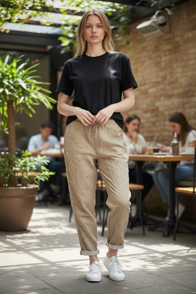 Jogger Liso Strass