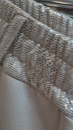 Palazzo bolsillo strass broderie