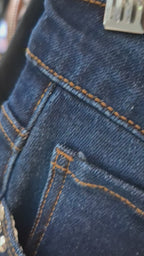 Jeans wide leg Oxford