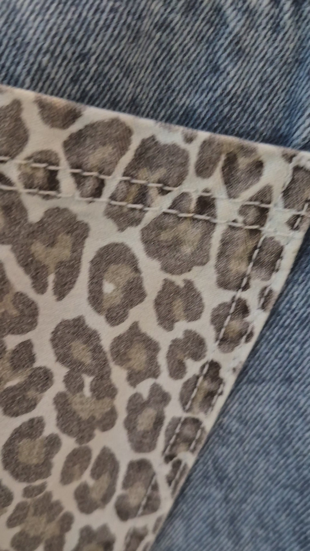 Jeans Katto franja print