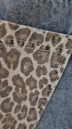 Jeans Katto franja print