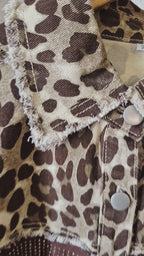 Chaqueta Animal print flecos