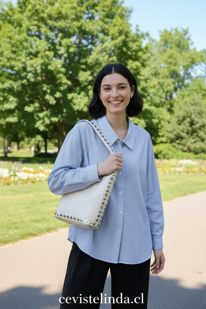Bolso cubo tachas