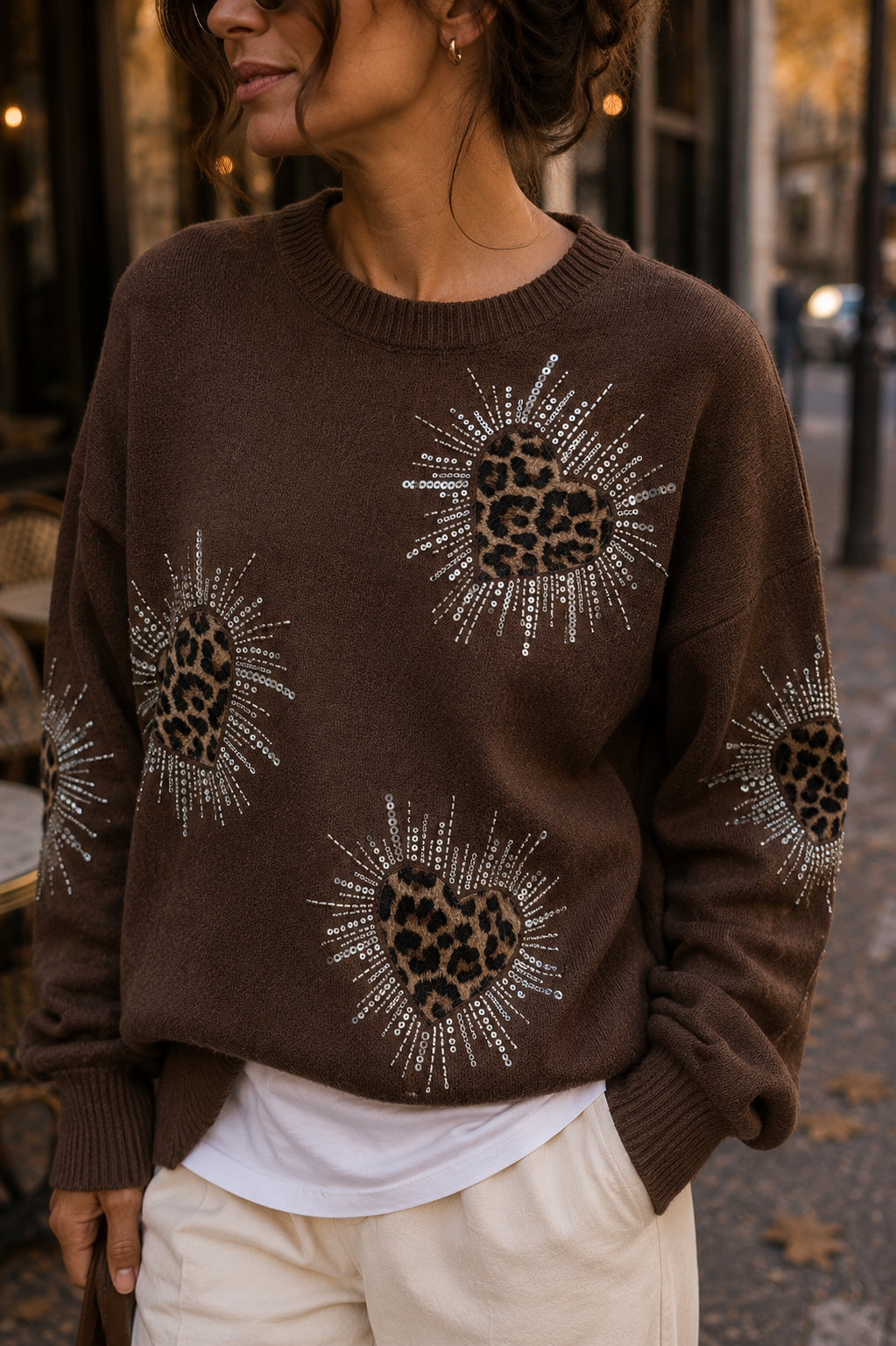 Sweater Corazones Glow