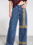 Jeans Wide Leg Katto Gravillado