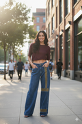 Jeans Wide Leg Katto Gravillado
