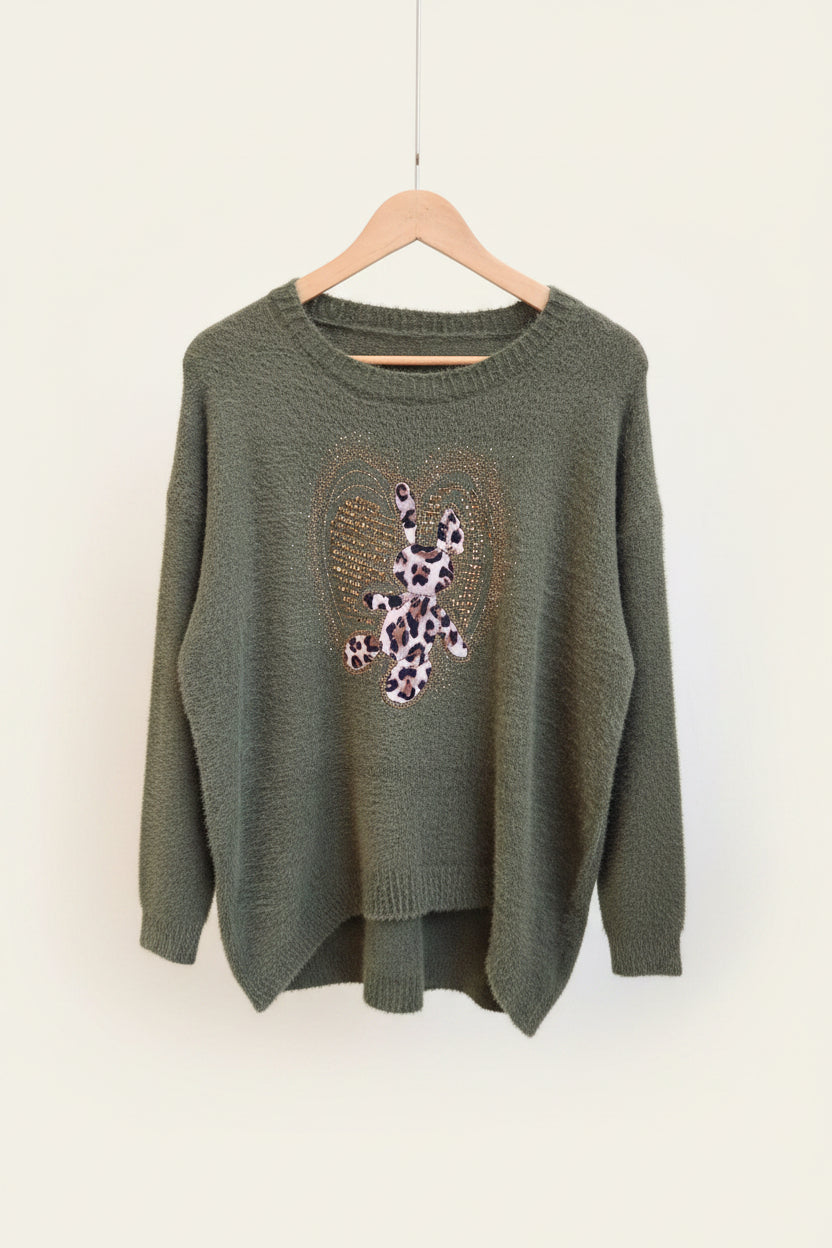 Sweater Rabbit  Print.