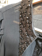 Camisa perlas negras