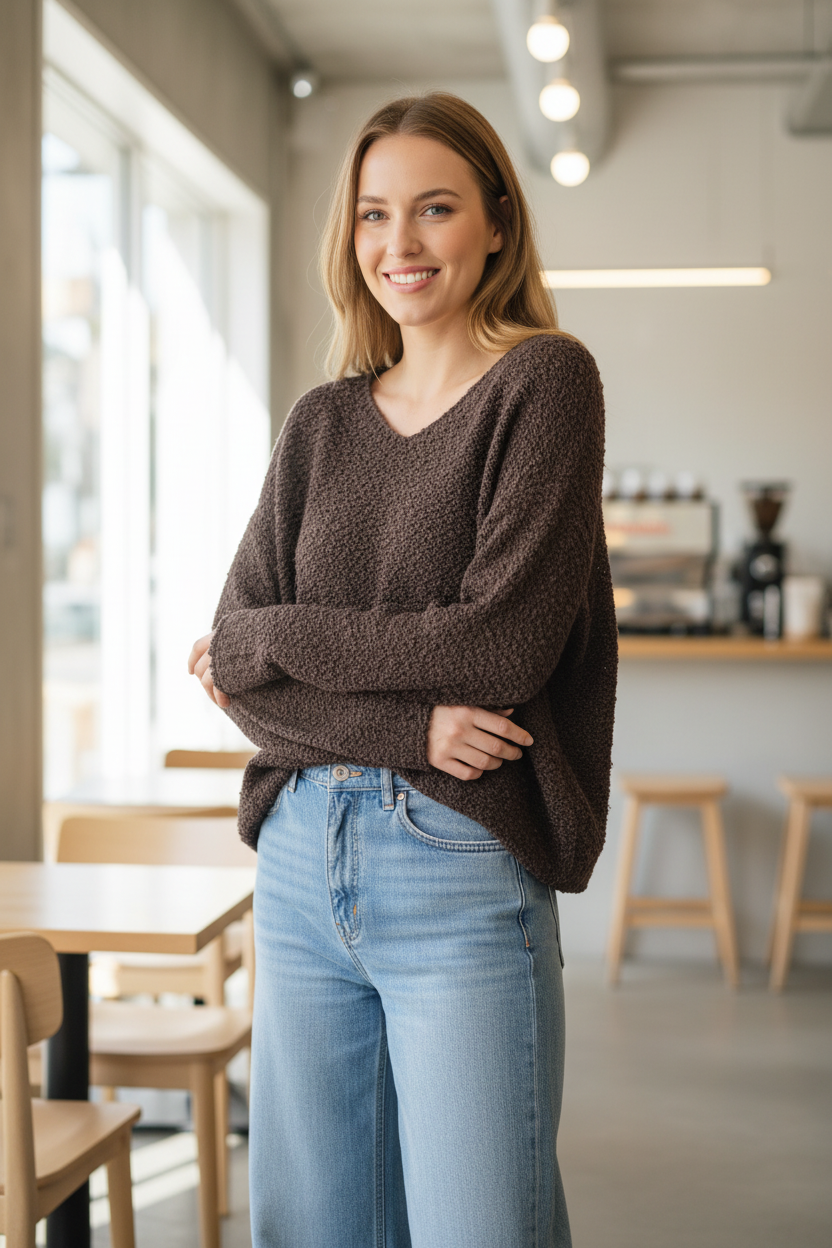 Sweater Bouclé básico