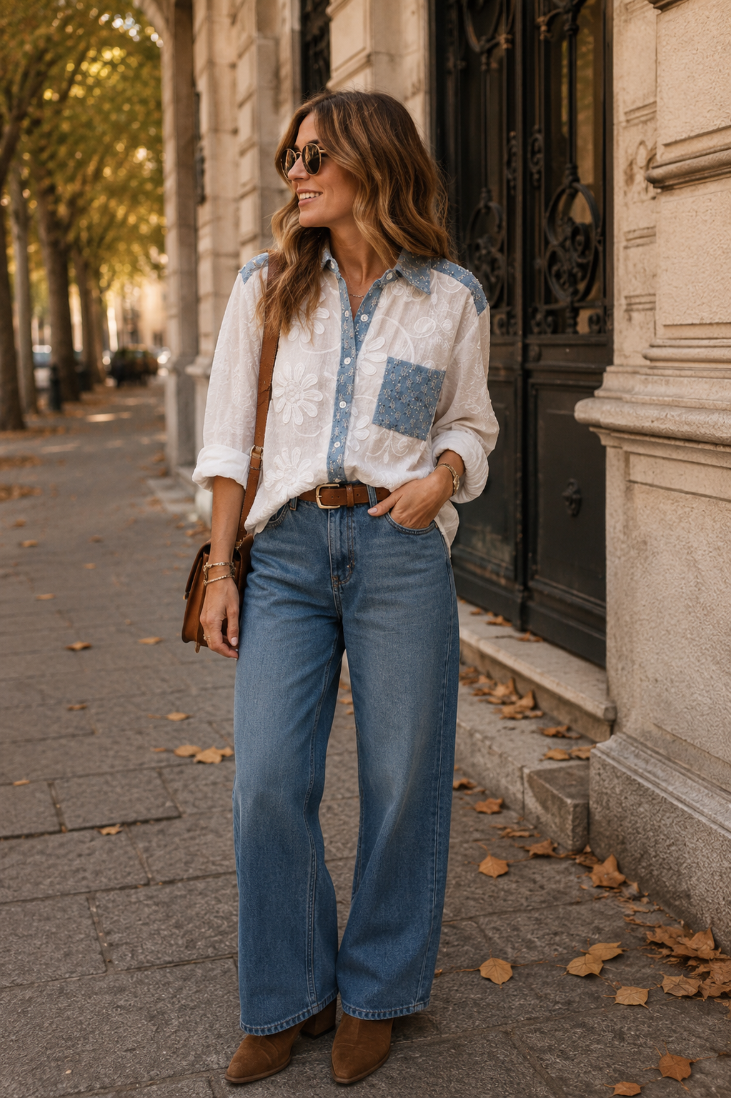 Camisa patchwork