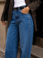 Jeans Barrel Tachas