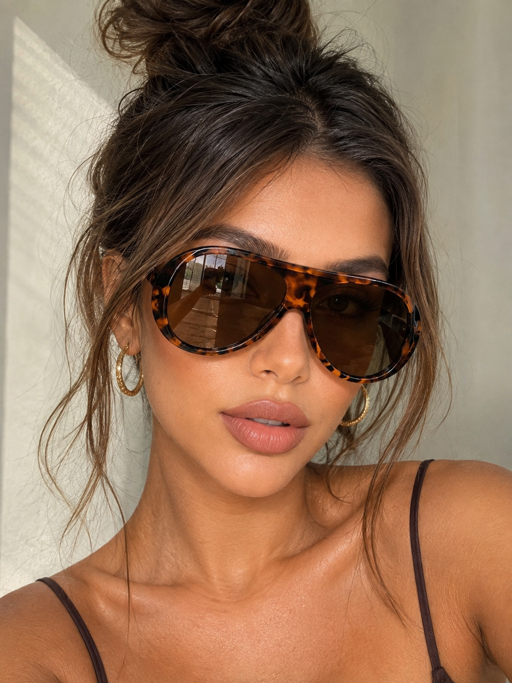 Gafas retro en tendencia -Animal Print