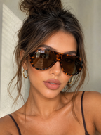 Gafas retro en tendencia -Animal Print