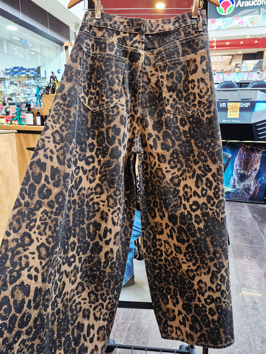 Jeans Barrel Print