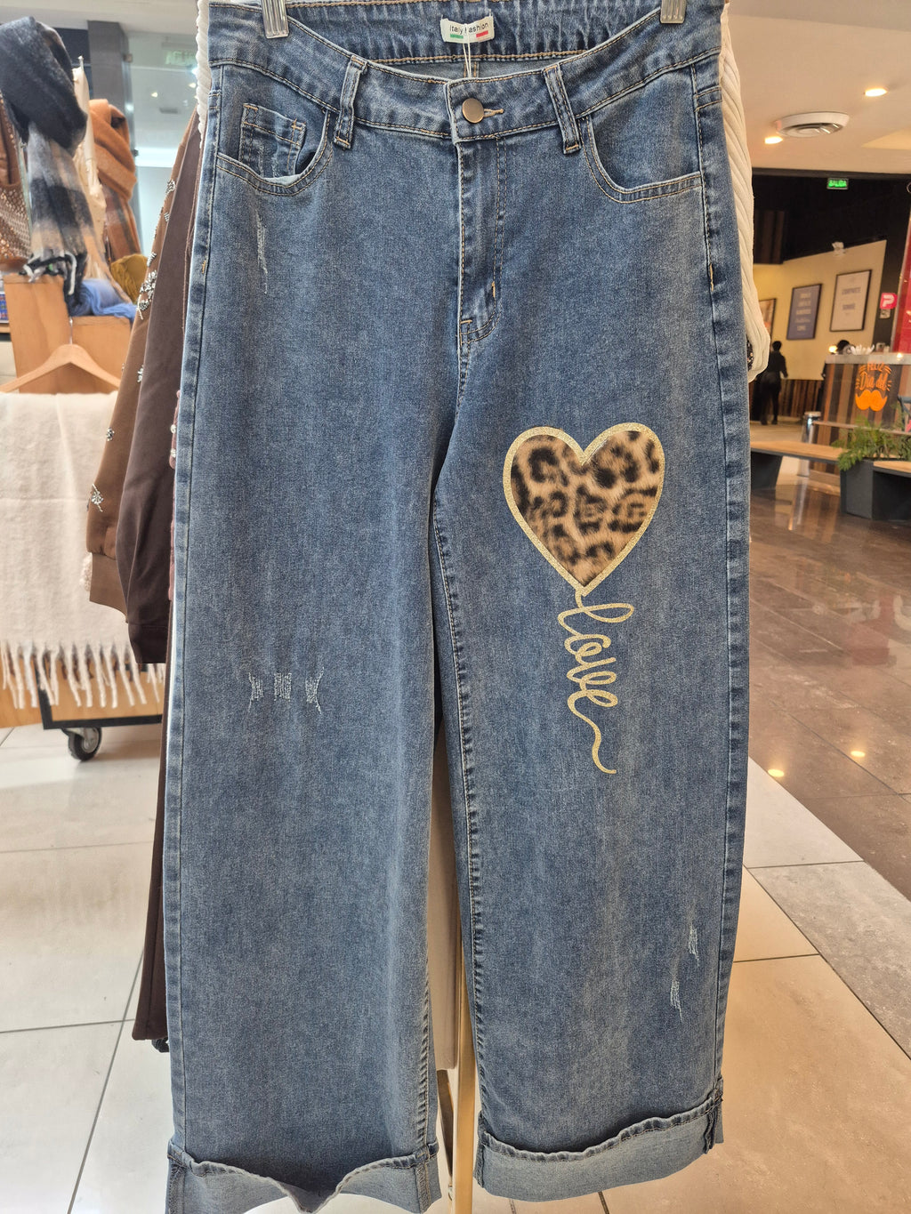 Jeans Corazón print