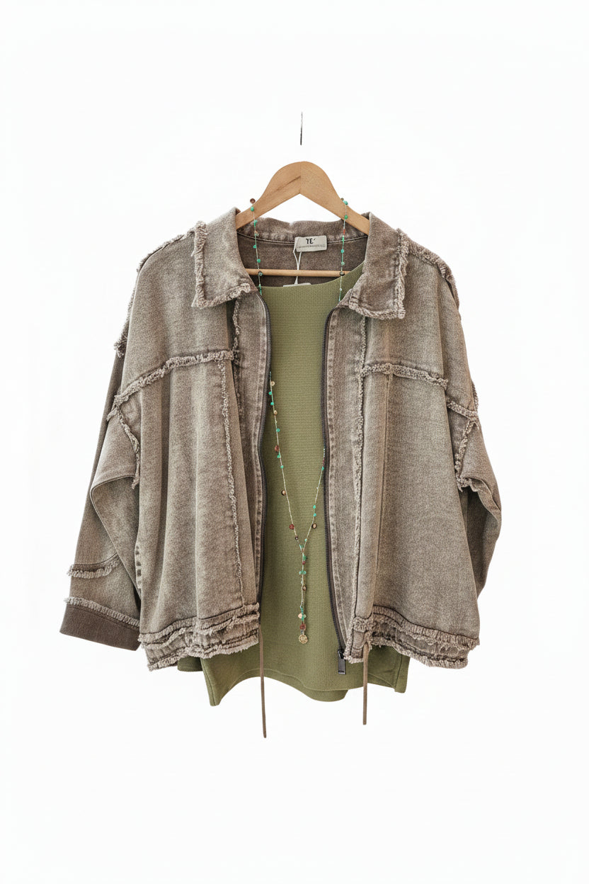 Chaqueta Italiana mezclilla