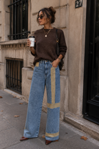 Jeans Wide Leg Katto Gravillado