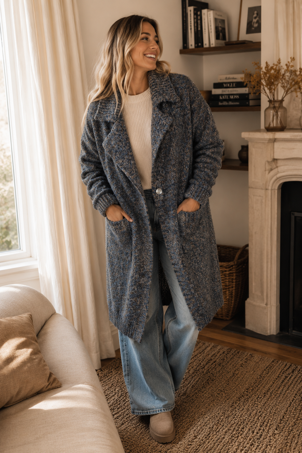 Cardigan lana
