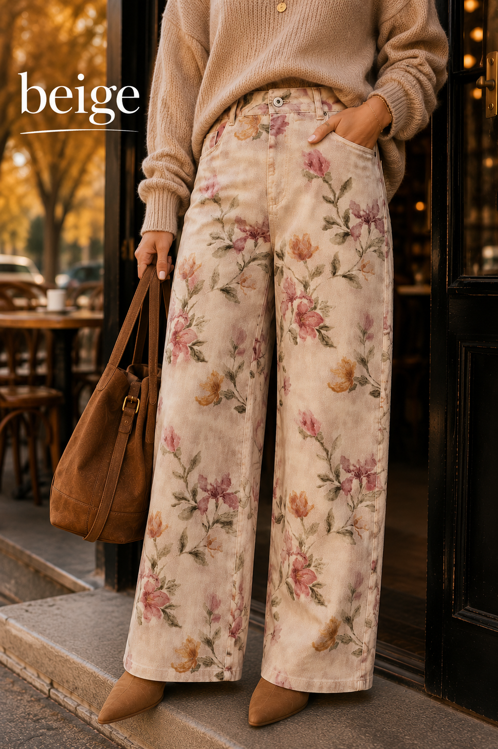 Pantalón Wide leg  Floral