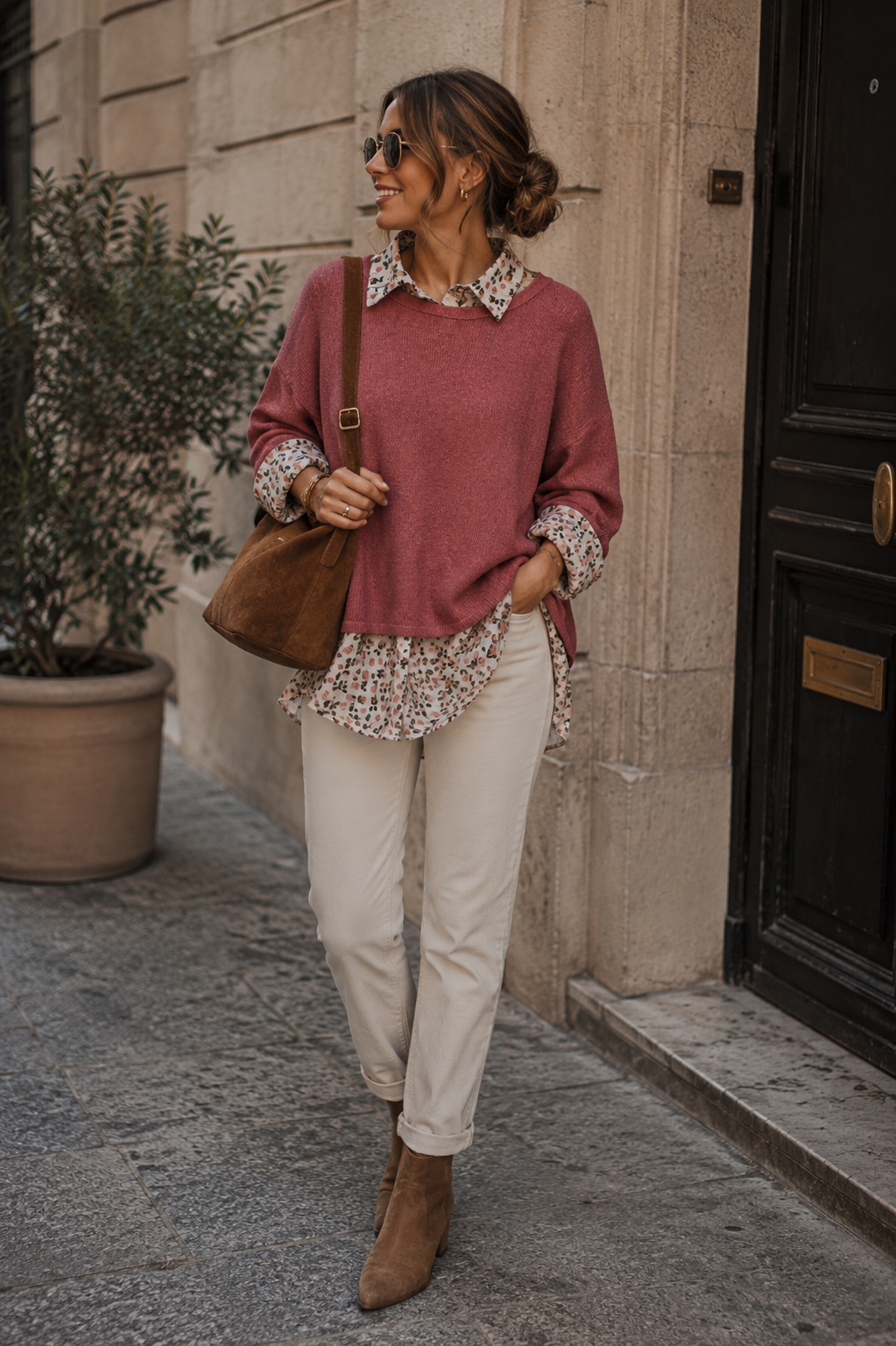Sweater Dúo floral