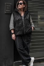 Puffa sin mangas strass