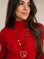Collar corazón libélula (5.5)