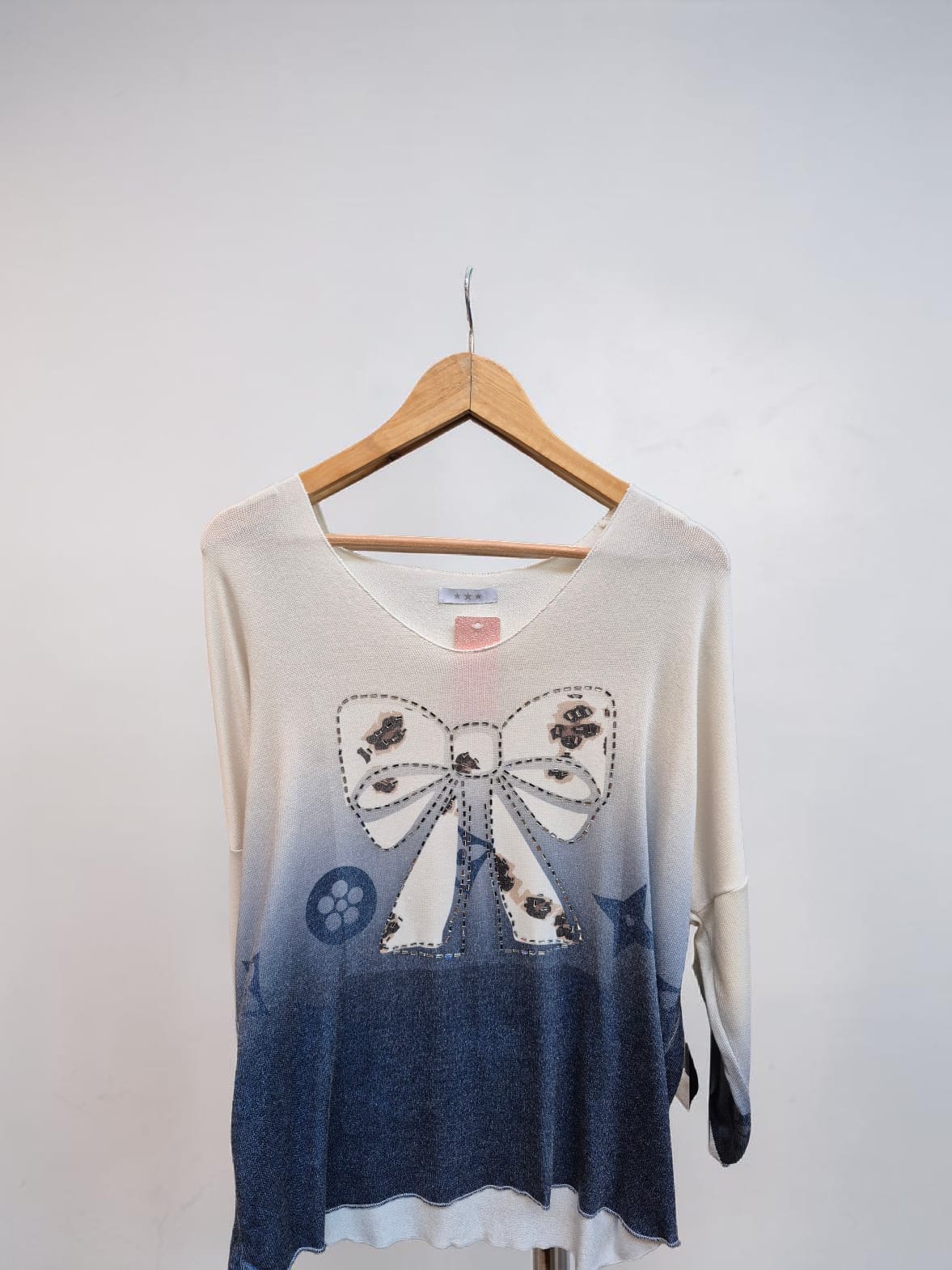 Sweater italiano lazo strass 🇮🇹