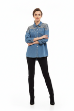 Camisa Piedras strass