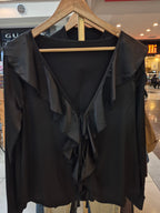 Blusa  satin volados