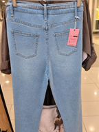 Jeans wide leg crystal blue